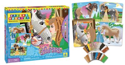 Sticky Mosaics sticky mosaics paard junior bruin