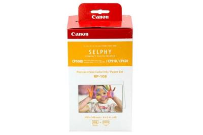 Canon Selphy Photo Pack RP-108 8568B001 Cartridge voor fotoprinter 108 vellen Canon Selphy Photo Pack RP-108 8568B001 Cartridge voor fotoprinter 108 vellen