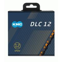 KMC fietsketting dlc 12 126 schakels - oranjezwart (272g) - thumbnail