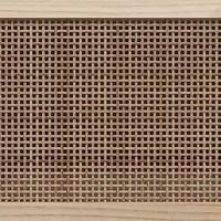 Tv-meubel 105x30x40 cm massief grenenhout en rattan wit - thumbnail
