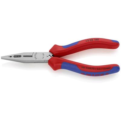 Knipex Bedradingstang | Meer-componentengrepen | Zwart geatramenteerd | Lengte 160 mm | Zelfbedieningskaart/blister - 13 02 160 SB