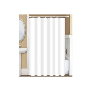 Dutch House Anti Schimmel Douchegordijn + Doucheringen Wit 180x200 cm