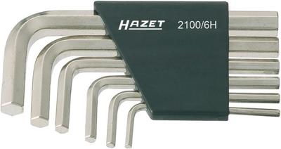 Hazet Inbus Haakse schroevendraaierset 3 mm, 4 mm, 5 mm, 6 mm, 8 mm, 10 mm 6-delig