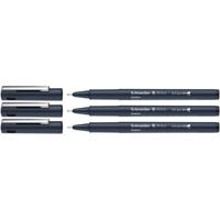 3 Fineliners Schneider Pictus zwart - thumbnail