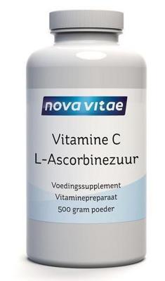 Nova Vitae Vitamine C ascorbinezuur poeder 500 Gram Nova Vitae Vitamine C ascorbinezuur poeder 500 Gram