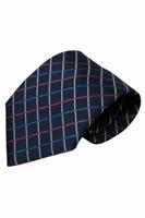 Alberto Vincelli Blauwe zijden stropdas Garda 01 - thumbnail