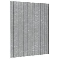 Dakpanelen 36 st 60x45 cm gegalvaniseerd staal zilverkleurig - thumbnail