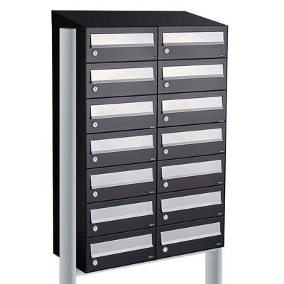 Allux Hive Set 2-Breed, 7-Hoog Met Dak Op Statief Zwart - 40030070_2x7ds Allux Hive Set 2-Breed, 7-Hoog Met Dak Op Statief Zwart - 40030070_2x7ds