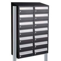 Allux Hive Set 2-Breed, 7-Hoog Met Dak Op Statief Zwart - 40030070_2x7ds - thumbnail