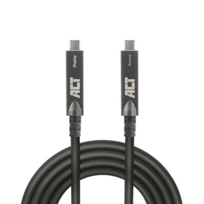 ACT USB-C 3.2 Gen2 Active Optical Cable (AOC) Touchpanel video/data/power 15m
