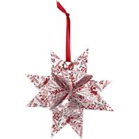 Vivi Gade Papieren vlechtstroken, l: 44+78 cm, b: 15+25 mm, d 6,5+11,5 cm, rood, wit, 48 stroken/ 1 doos - thumbnail