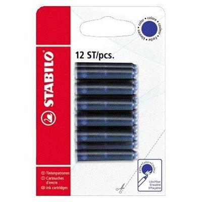 Inktpatroon stabilo blauw | 10 stuks