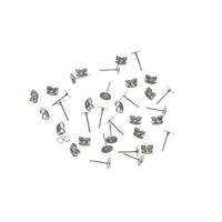 Vaessen Creative • oorstekers 6mm 18pcs zilver - thumbnail