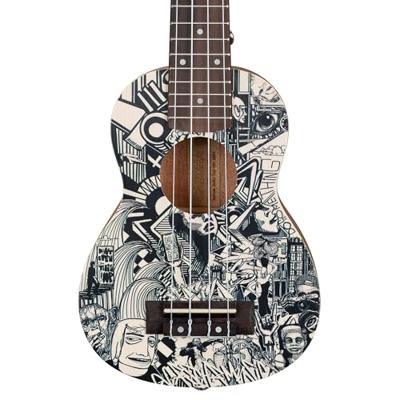Cascha HH 2601 Sopran Art Series Sketch sopraan ukelele set