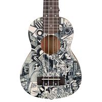 Cascha HH 2601 Sopran Art Series Sketch sopraan ukelele set - thumbnail