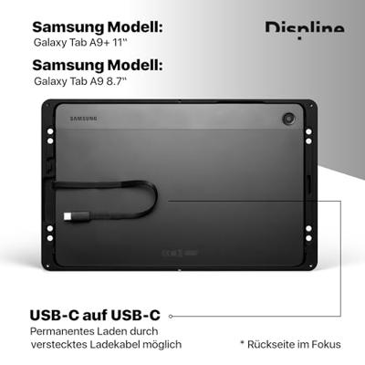 Displine Companion Wall 2.0 Tablet muurhouder Samsung Galaxy Tab A9+ Displine Companion Wall 2.0 Tablet muurhouder Samsung Galaxy Tab A9+