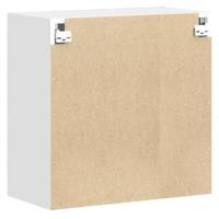 Keukenwandkast Porto bewerkt hout wit - thumbnail