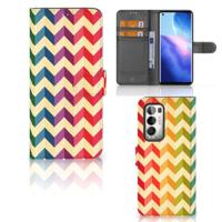 OPPO Find X3 Neo 5G | Telefoon Hoesje | Zigzag Multi Color - thumbnail