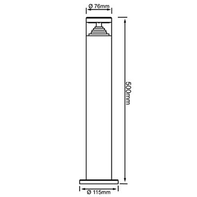 Brilliant G43485/82 Avon Staande LED-buitenlamp LED LED vast ingebouwd 6 W RVS Brilliant G43485/82 Avon Staande LED-buitenlamp LED LED vast ingebouwd 6 W RVS