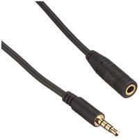 Delock 84666 Stereo Jack Verlengkabel 3,5 mm 4-pins male naar female 1 m zwart - thumbnail