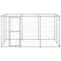 Hondenkennel 7,26 m² gegalvaniseerd staal - thumbnail
