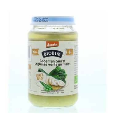 Groenten gierst 6+ maanden demeter bio 190 Gram Groenten gierst 6+ maanden demeter bio 190 Gram