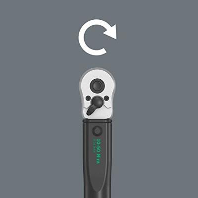 Wera Click-Torque C 1 draaimomentsleutel met omschakelratel, 1/2 duim, 10 - 50 Nm - 1 stuk(s) - 05075620001 - thumbnail