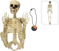 Halloween figuur skelet 90cm wit - thumbnail