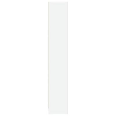 Boekenkast 80x24x143 cm bewerkt hout wit - thumbnail