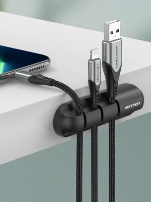 Vention KBSB0 kabelbeheersysteem Universeel Kabelhouder Zwart 1 stuk(s)