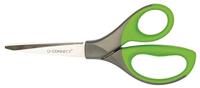 Q-CONNECT schaar Premium, ft 21 cm, rechts en links, scherpe punt, RVS, grijs/groen, blister van 1 stuk - thumbnail