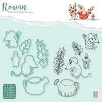 Nellie's Choice • rowan cutting die & clear stamp muis & gieter 12st. - thumbnail