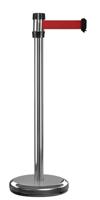 VISO RS 2 SR RE Gurtabsperrpfosten zilver verchroomd band rood - thumbnail