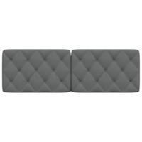 Hoofdbordkussen 160 cm stof donkergrijs - thumbnail