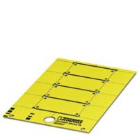 Phoenix Contact 0828787 US-EMSP (75,6X54) Apparaatmarkering Montagemethode: Schroeven, Nieten Markeringsvlak: 74.50 x 53.70 mm Wit Aantal markeringen: 20 10 - thumbnail