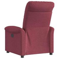 Fauteuil verstelbaar stof wijnrood - thumbnail