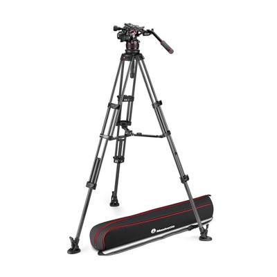 Manfrotto MVK612TWINMC Nitrotech 612 Video Head + carbon Twin Leg statiefkit
