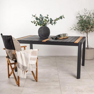 Nohr Tuintafel 'Lynnetta' 150 x 90cm, kleur Zwart