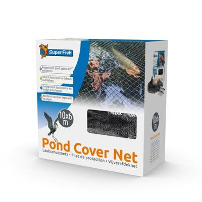 Vijverafdeknet 10 X 6M 24 Pinnen vijver Superfish - Superfish