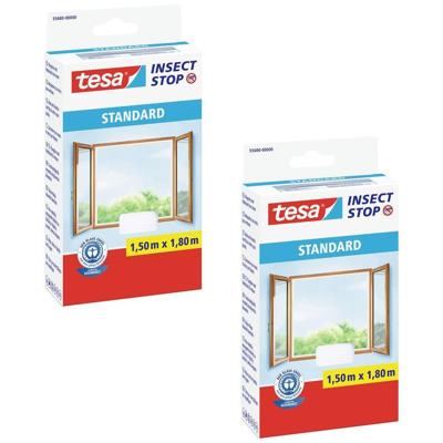 tesa STANDARD 55680-00501-04 Vliegenhor (b x h) 150 cm x 180 cm Antraciet 2 stuk(s) tesa STANDARD 55680-00501-04 Vliegenhor (b x h) 150 cm x 180 cm Antraciet 2 stuk(s)