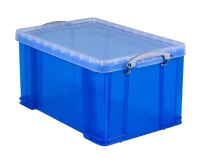 Opbergbox ru 48ltr 600x400x315mm transp blauw Opbergbox ru 48ltr 600x400x315mm transp blauw