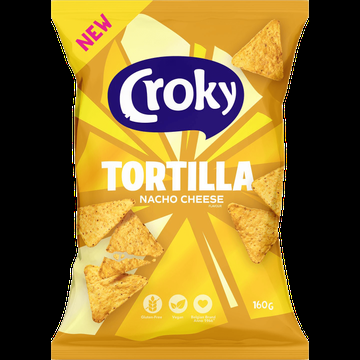 Croky Tortilla Nacho Cheese Flavour 160 g bij Jumbo