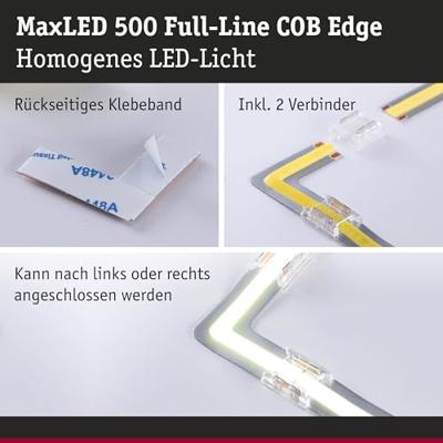 Paulmann 71113 MaxLED 500 90° hoekverbinder (l x b x h) 30 x 10 x 2.3 mm 1 set(s)