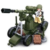 Sluban WWII - Air Defence Cannon bouwstenen set (M38-B0678C) - thumbnail