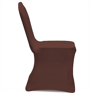 VidaXL Stoelhoes stretch 6 st bruin