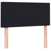 Boxspring met matras fluweel zwart 90x210 cm - thumbnail