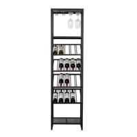 Zuiver Wijnrek 'Cantor' 180 x 48cm, kleur Zwart - thumbnail