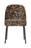 WOOOD Eetkamerstoel 'Vogue' Velvet, kleur Bouquet Zwart - thumbnail