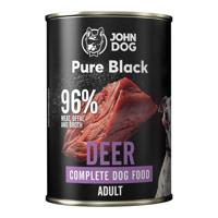 JOHN DOG Pure Black Deer - natvoer voor honden - 400g - thumbnail