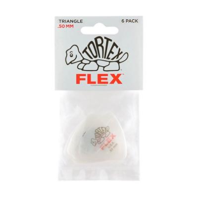 Dunlop Tortex Flex Triangle plectrums 0.50 mm (6 stuks)